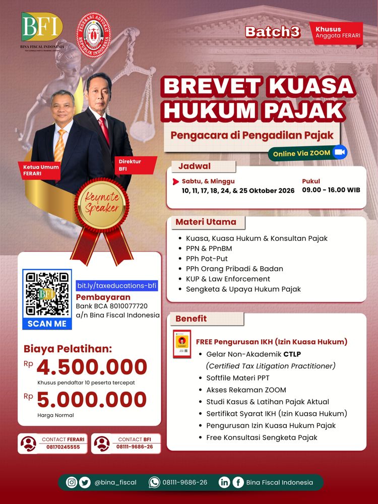 Brevet Kuasa Hukum Pajak